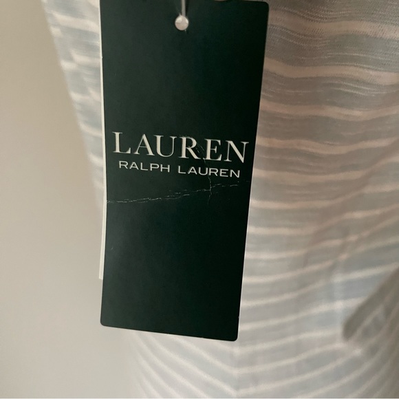 Lauren Ralph Lauren Stretch Jersey Knit Striped Maxi Dress Size M - Picture 6 of 9